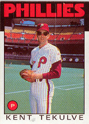 1986 Topps Baseball Cards      326     Kent Tekulve